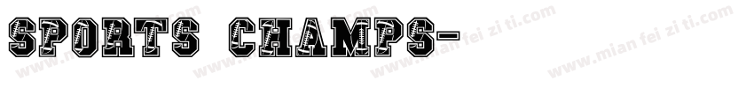 Sports Champs字体转换
